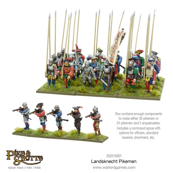 Pike & Shotte - Landsknechts Pikemen