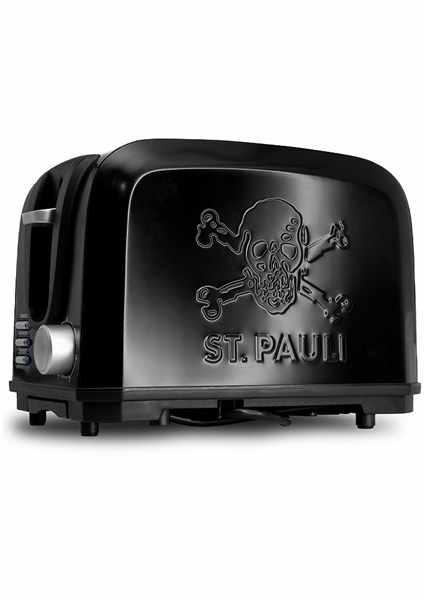 FC St. Pauli - Totenkopf, Edelstahl Toaster