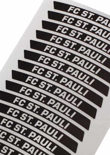 FC St. Pauli - reflektierende Fahrradfelgen Sticker