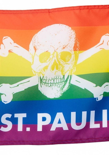 FC St. Pauli - Totenkopf Regenbogen, Fahne klein