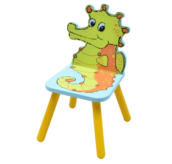 Tano - Seepferdchen - Holzstuhl f�r Kinder ab 3 Jahre