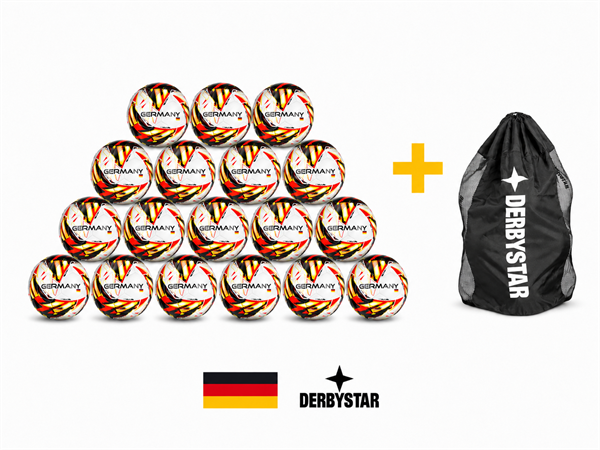 Derbystar - FB-L�nderball Deutschland v26, SET 18er Ball + Ballsack