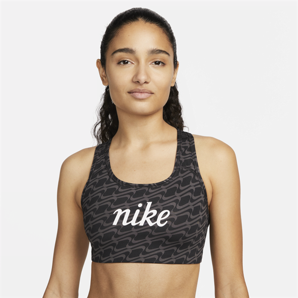 Nike-W NK DF SWSH IC AOP GX BRA,BLACK/DK DRIF, BH