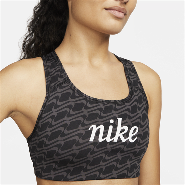 Nike-W NK DF SWSH IC AOP GX BRA,BLACK/DK DRIF, BH