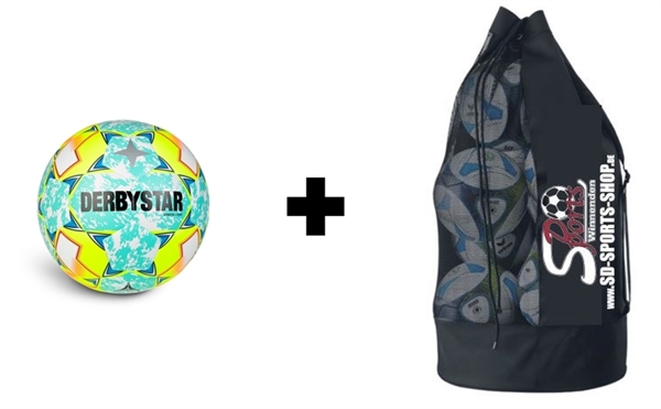 Derbystar - Stratos Light v24, 12er Fu�ball + Sack