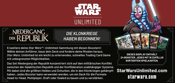Star Wars: Unlimited - Twilight of the Republic