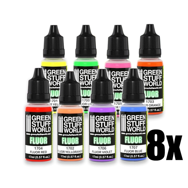 Green Stuff World -Fluor Farben Set