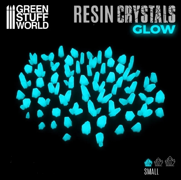 Green Stuff World - GLOW Resin Kristalle Small