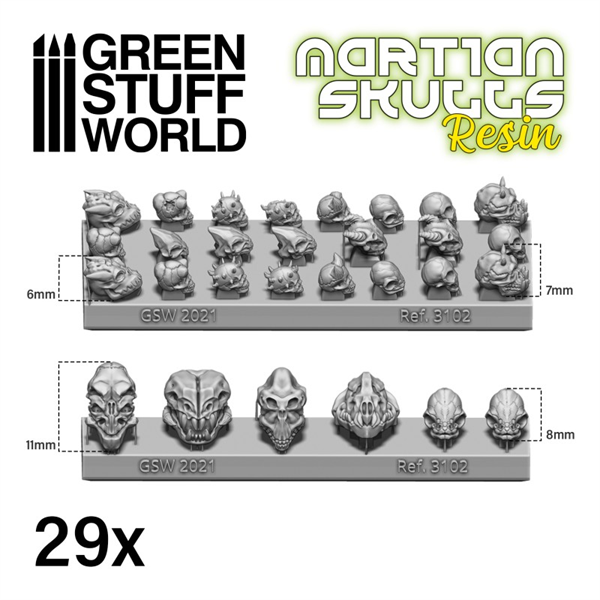 Green Stuff World - Resin Alien Sch�del