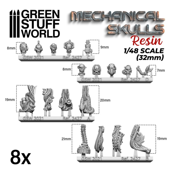 Green Stuff World - Mechanische Sch�del