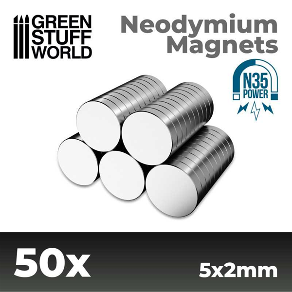 Green Stuff World - Neodym-Magnete 5x2mm