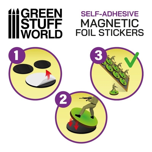 Green Stuff World - Magnetfolienaufkleber Rund