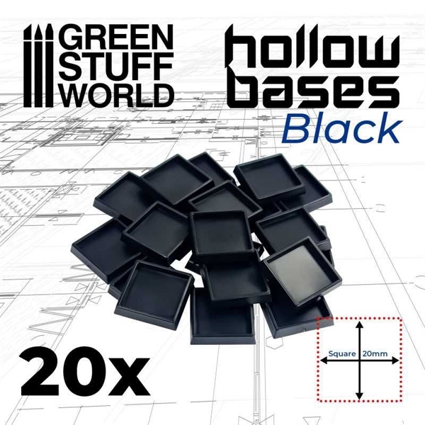 Green Stuff World - Plastik Bases Quadratisch
