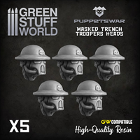 Puppetswar - Trench Troopers (Maske) K�pfe