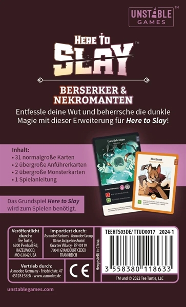 UnstabeGames - Here to Slay, Erweiterung