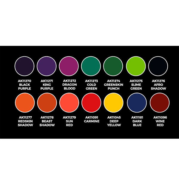 AK 3rd Generation Acrylics - High Pigmentation Set