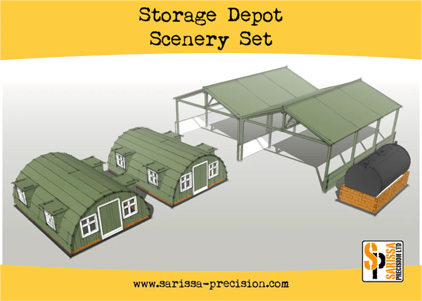 Sarissa Precision - Storage Shelter Scenery Set