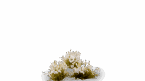 Gamers Grass - White Lily Tiny Flowers (4mm)