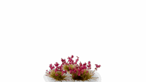 Gamers Grass - Garnet Tulip Tiny Flowers (4mm)