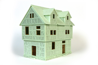 Tabletop-Gel�nde aus Hartschaum - Geb�ude