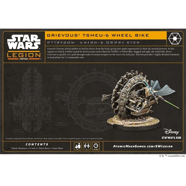 Star Wars: Legion - Grievous TSMEU-6 Wheel Bike