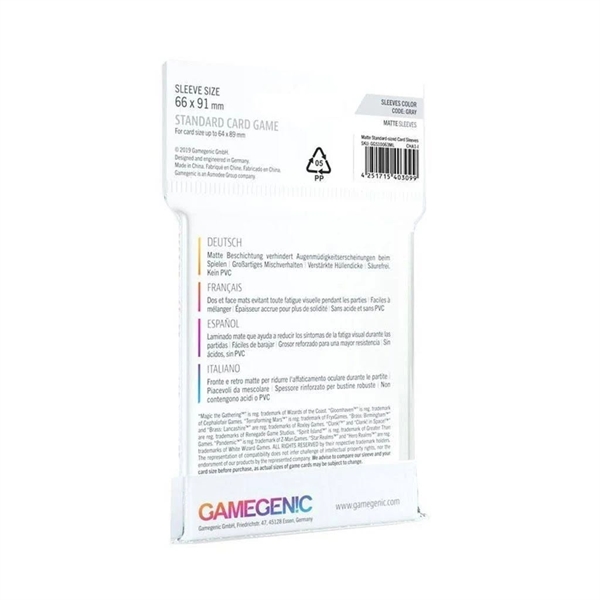 Gamegenic - Matte Standard Card Game Sleeves