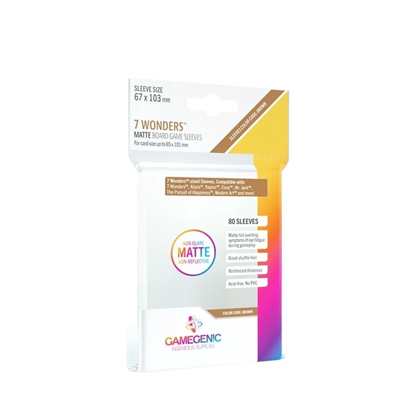 Gamegenic - Matte 7 Wonders Sleeves