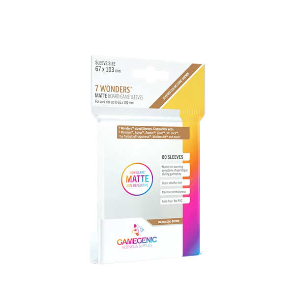 Gamegenic - Matte 7 Wonders Sleeves