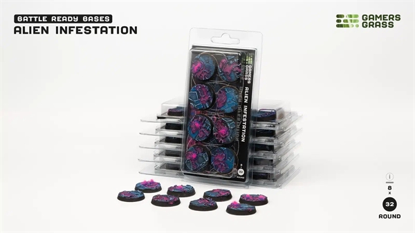 Gamers Grass - Alien Infestation Bases 8Stk.