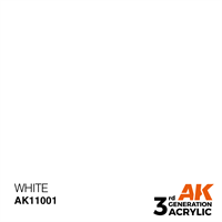 AK 3rd Generation Acrylics - Intense White