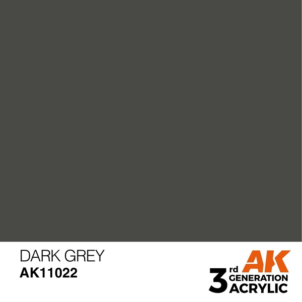 AK 3rd Generation Acrylics - Dark Grey
