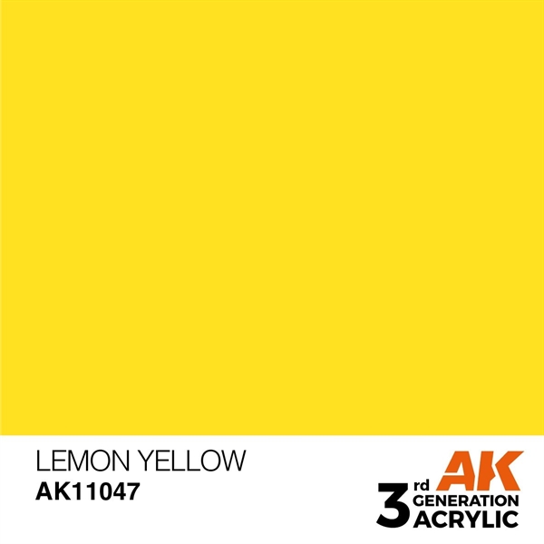 AK 3rd Generation Acrylics - Lemon Yellow
