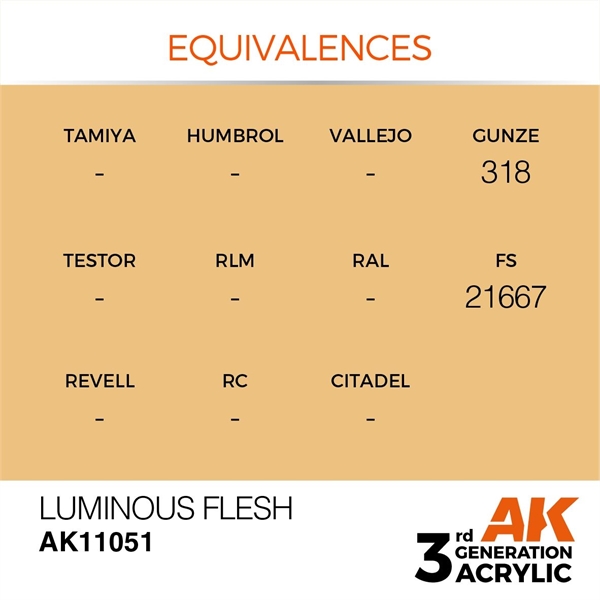 AK 3rd Generation Acrylics - Luminous Flesh