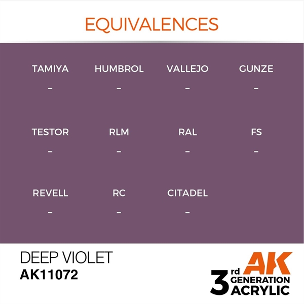 AK 3rd Generation Acrylics - Intense Deep Violet