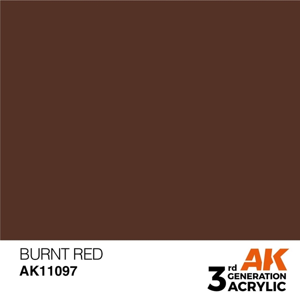 AK 3rd Generation Acrylics - Burnt Red