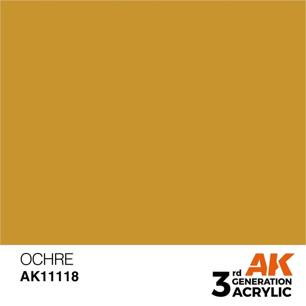 AK 3rd Generation Acrylics - Ochre