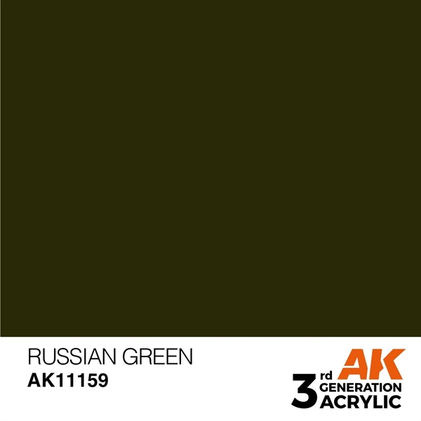 AK 3rd Generation Acrylics - Russian Green