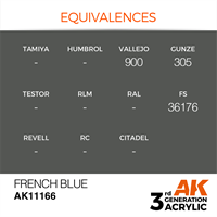 AK 3rd Generation Acrylics - French Blue