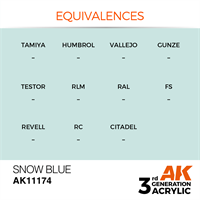 AK 3rd Generation Acrylics - Snow Blue