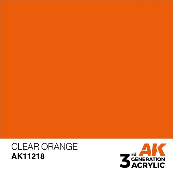 AK 3rd Generation Acrylics - Clear Orange