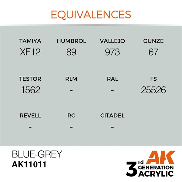 AK 3rd Generation Acrylics - Blue Grey
