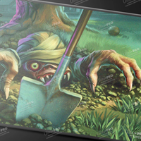 Ultra Pro - Black Stitched Playmat, MTG Duskmourn