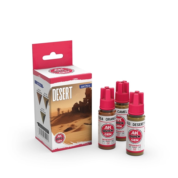 AK Quick Gen. Acrylics - Set: Desert