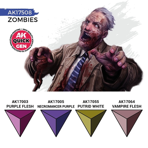 AK Quick Gen. Acrylics - Set: Zombies