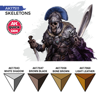 AK Quick Gen. Acrylics - Set: Skeletons
