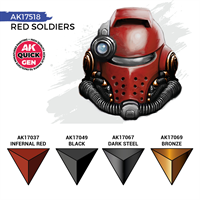 AK Quick Gen. Acrylics - Set: Red Soldiers