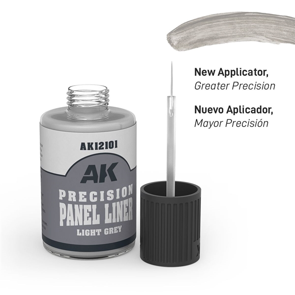AK Interactive - Precision Paneliner, Light Grey