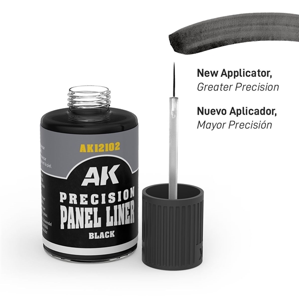AK Interactive - Precision Paneliner, Black