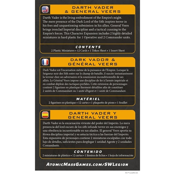 Star Wars: Legion - Darth Vader & General Veers