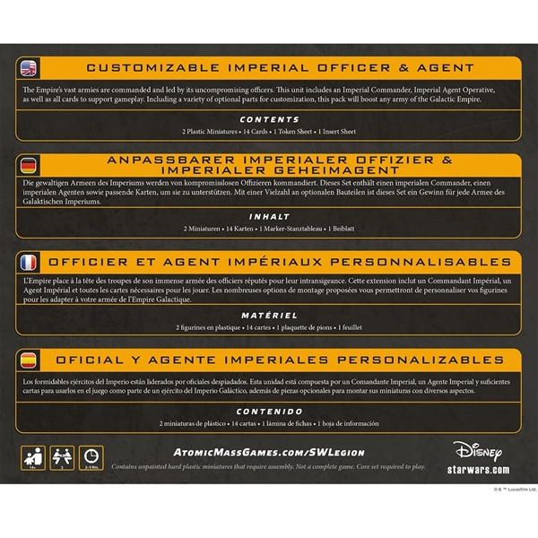 Star Wars: Legion - Customizable Imperial Officer & Agent